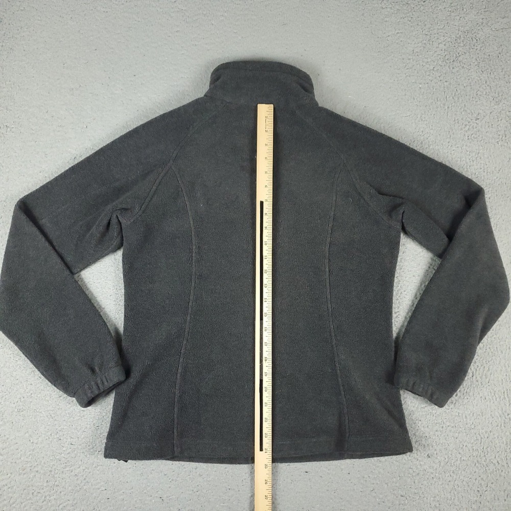 Columbia Sweater Womens Medium Gray Fleece Full Zip Up Jacket Sweatshirt - Picture 6 of 10
